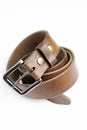 MenÃ¢â¬â¢s Used Brown Leather Belt With Patina